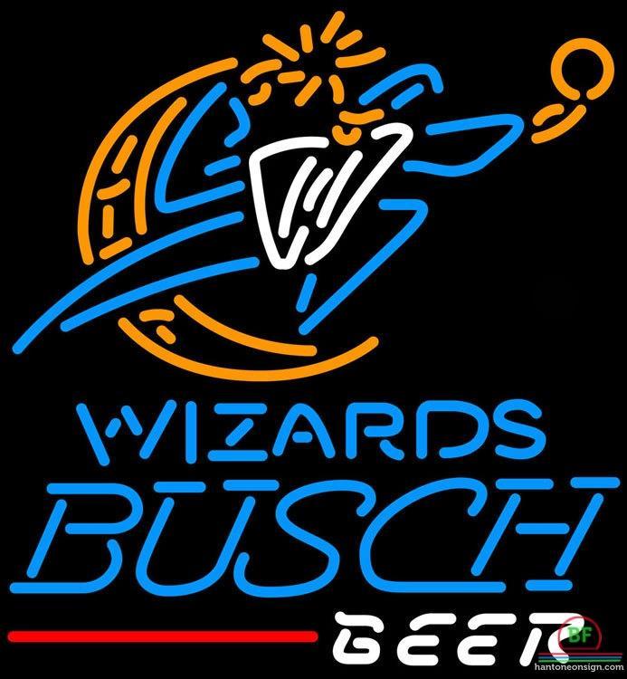Custom Busch Beer Washington Wizards Neon Sign NBA Teams Neon Light