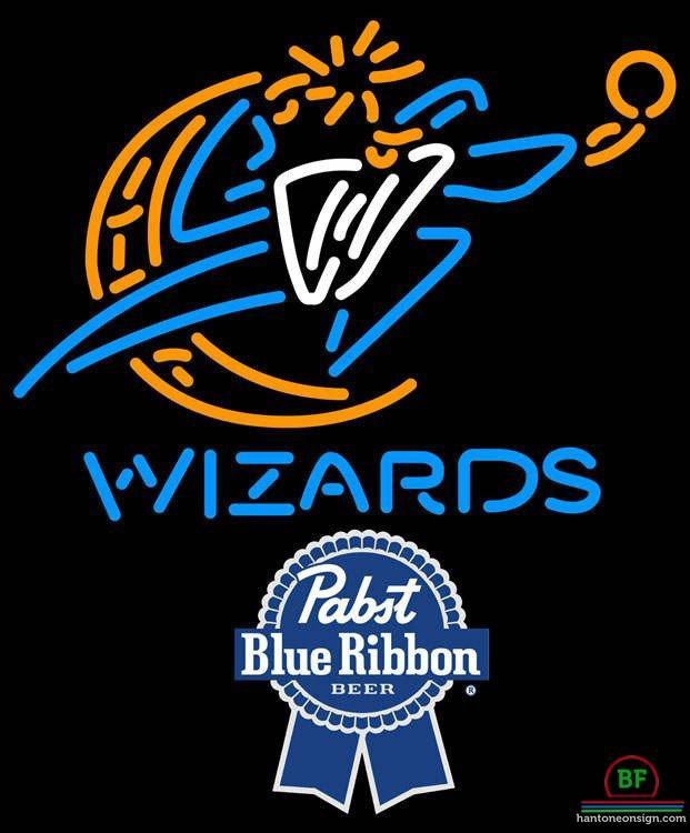 Custom Pabst Blue Ribbon Washington Wizards Neon Sign NBA Teams Neon Light
