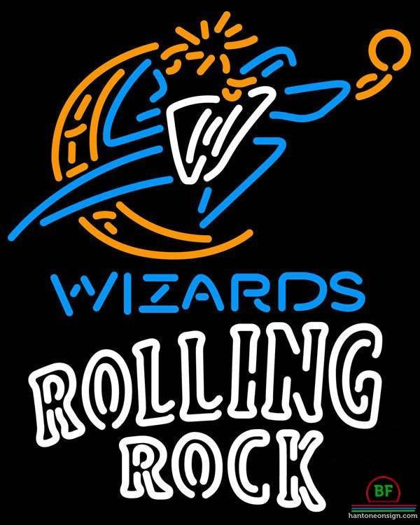 Custom Rolling Rock Washington Wizards Neon Sign NBA Teams Neon Light