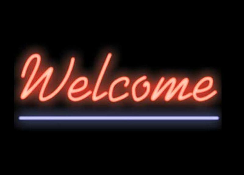 Custom Welcome Neon Sign