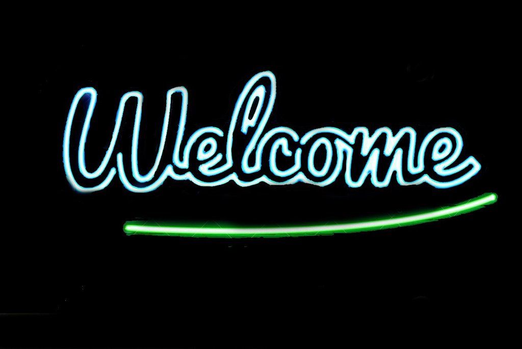 Custom Welcome Neon Sign