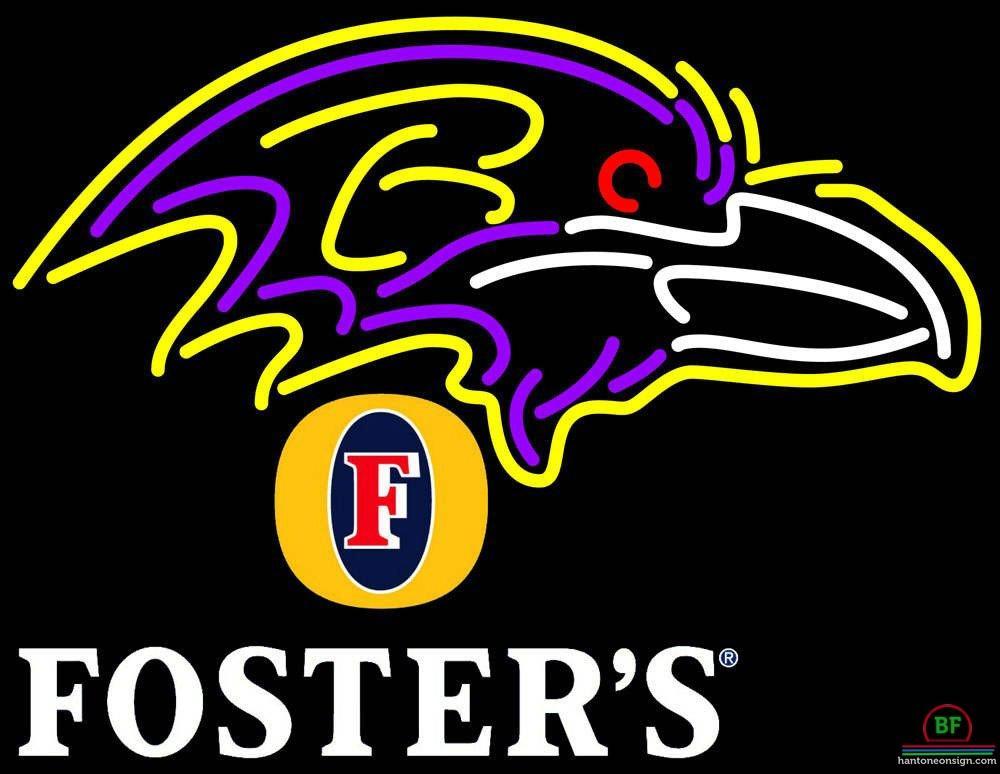 Custom Fosters Baltimore Ravens Neon Sign NFL Teams Neon Light