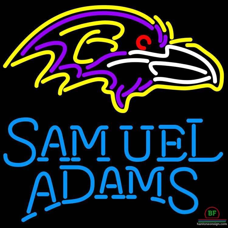 Custom Samuel Adams Baltimore Ravens Neon Sign NFL Teams Neon Light