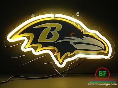 Custom Baltimore Ravens Neon Sign NFL Teams Neon Light