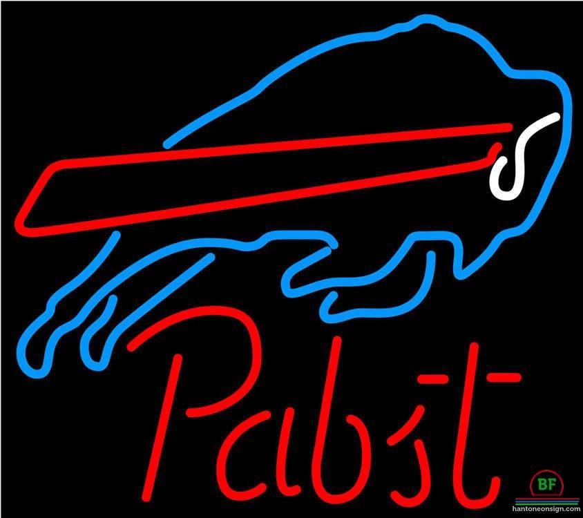 Custom Pabst Blue Ribbon Buffalo Bills Neon Sign NFL Teams Neon Light