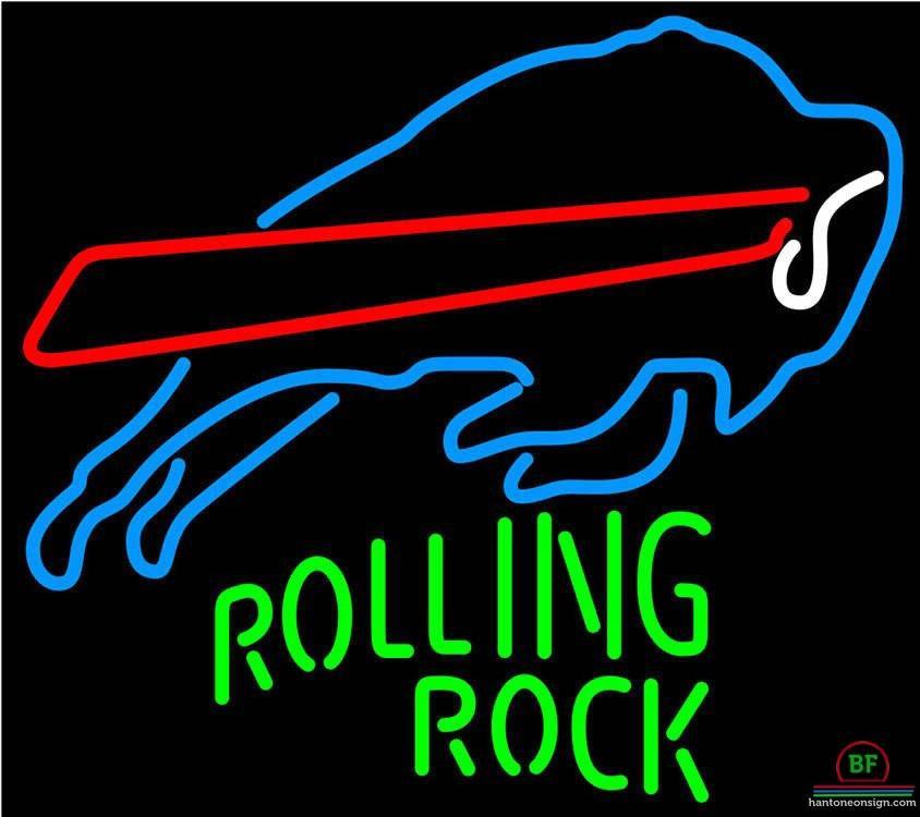 Custom Rolling Rock Buffalo Bills Neon Sign NFL Teams Neon Light