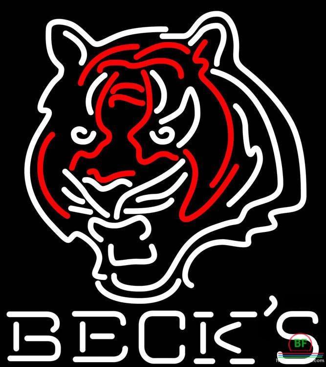 Custom Becks Cincinnati Bengals Neon Sign NFL Teams Neon Light