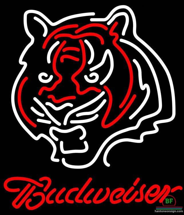 Custom Budweiser Cincinnati Bengals Neon Sign NFL Teams Neon Light