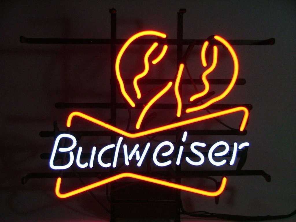 Custom Budweiser Lobster Neon Sign