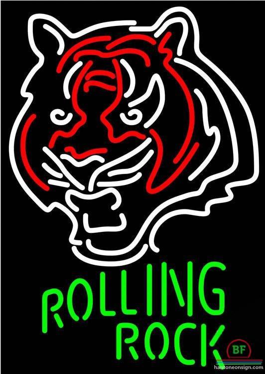 Custom Rolling Rock Cincinnati Bengals Neon Sign NFL Teams Neon Light