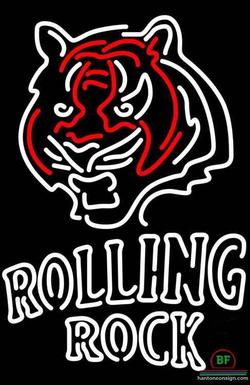Custom Rolling Rock Cincinnati Bengals Neon Sign NFL Teams Neon Light
