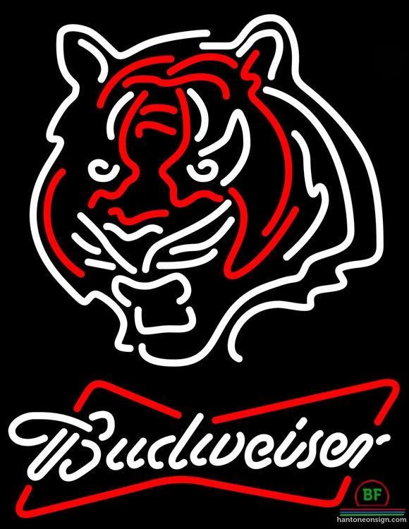 Custom Budweiser Cincinnati Bengals Neon Sign NFL Teams Neon Light