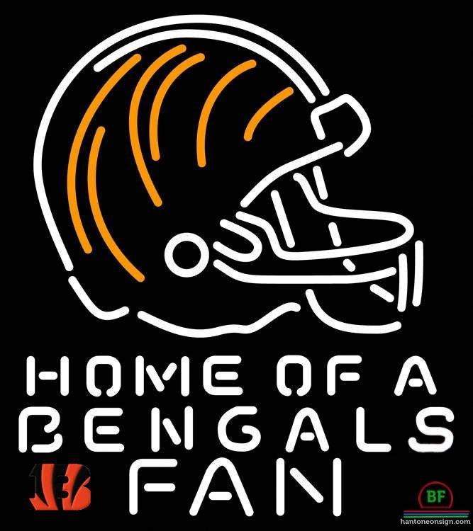 Custom Cincinnati Bengals Home Of A Fan Neon Sign NFL Teams Neon Light