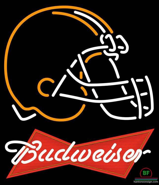 Custom Budweiser Cleveland Browns Neon Sign NFL Teams Neon Light