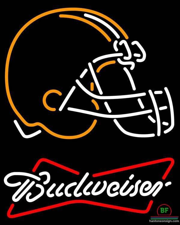 Custom Budweiser Cleveland Browns Neon Sign NFL Teams Neon Light