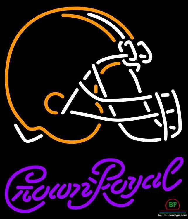 Custom Crown Royal Cleveland Browns Neon Sign NFL Teams Neon Light