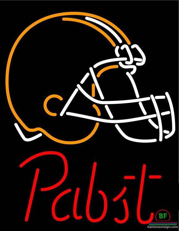 Custom Pabst Blue Ribbon Cleveland Browns Neon Sign NFL Teams Neon Light