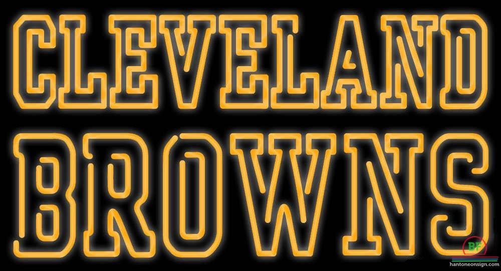 Custom Cleveland Browns Neon Sign NFL Teams Neon Light