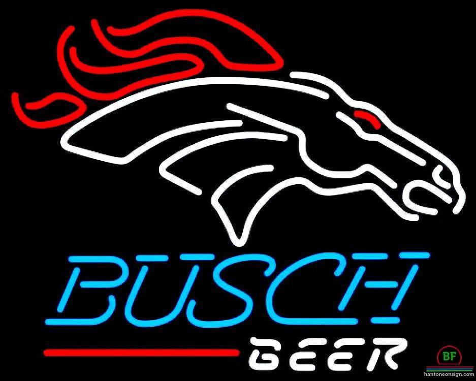 Custom Busch Beer Denver Broncos Neon Sign NFL Teams Neon Light