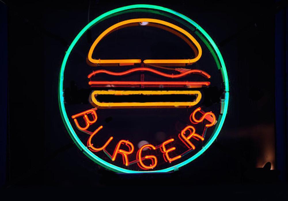 Custom Burger Neon Sign