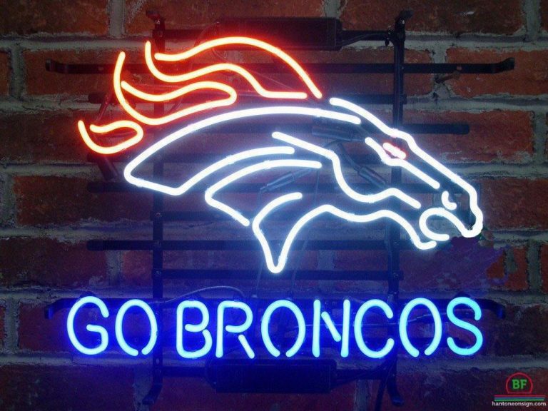 Custom Denver Broncos Go Broncos Neon Sign NFL Teams Neon Light