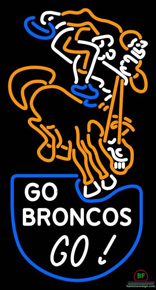 Custom Denver Broncos Go Broncos Neon Sign NFL Teams Neon Light