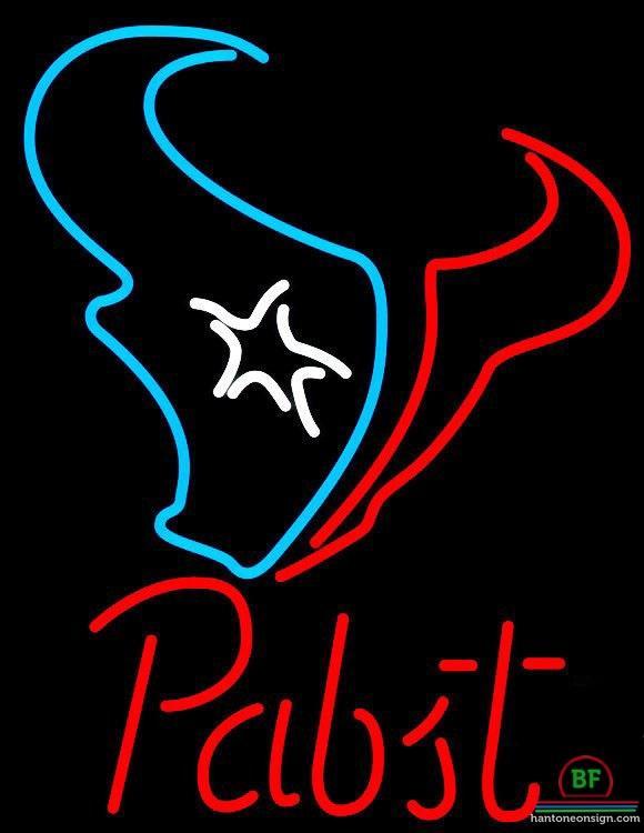 Custom Pabst Blue Ribbon Houston Texans Neon Sign NFL Teams Neon Light