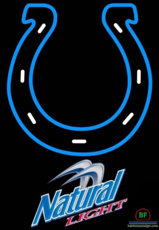 Custom Natural Light Indianapolis Colts Neon Sign NFL Teams Neon Light