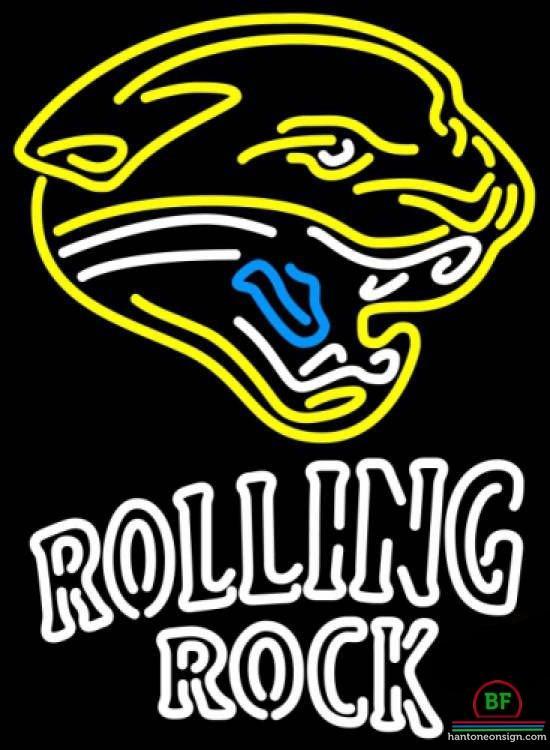 Custom Rolling Rock Jacksonville Jaguars Neon Sign NFL Teams Neon Light