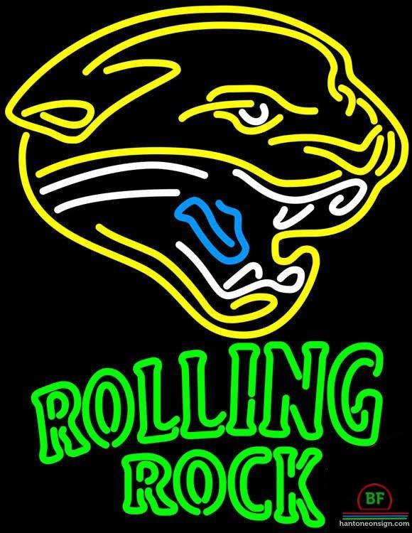 Custom Rolling Rock Jacksonville Jaguars Neon Sign NFL Teams Neon Light