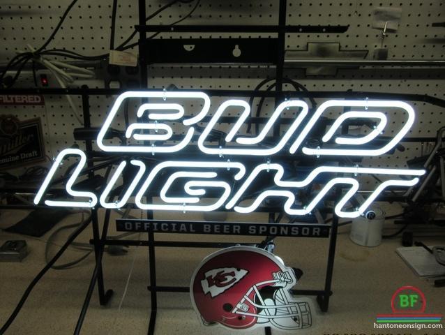 Custom Bud Light Kansas City Chiefs Neon Sign NFL Teams Neon Light