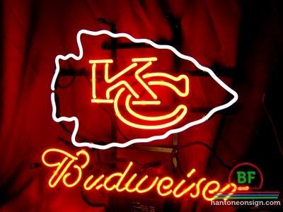 Custom Budweiser Kansas City Chiefs Neon Sign NFL Teams Neon Light