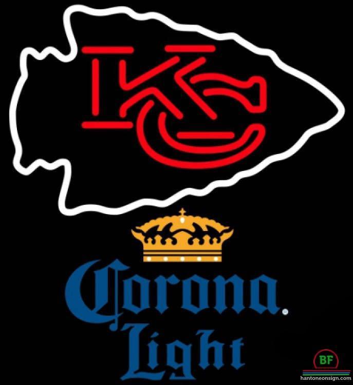 Custom Corona Light Kansas City Chiefs Neon Sign NFL Teams Neon Light