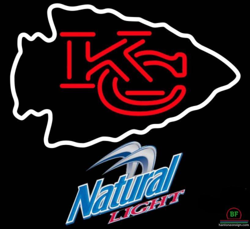 Custom Natural Light Kansas City Chiefs Neon Sign NFL Teams Neon Light
