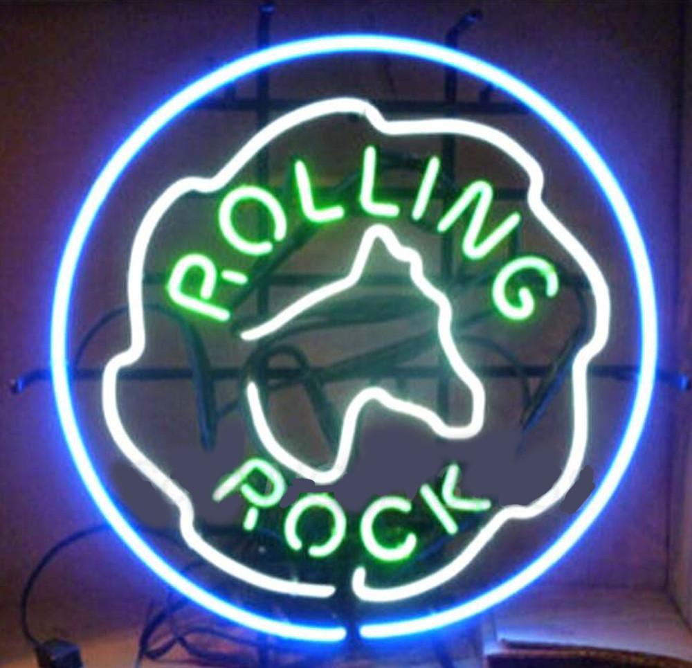 Custom Rolling Rock Neon Beer Sign