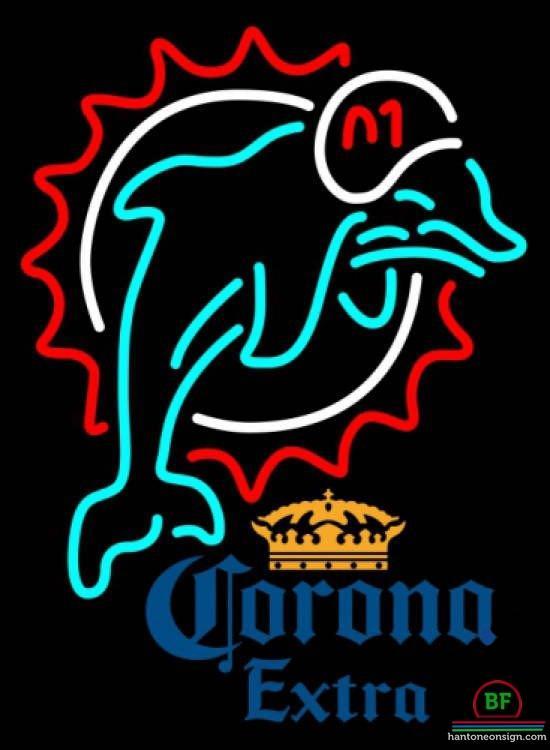Custom Corona Extra Miami Dolphins Neon Sign NFL Teams Neon Light