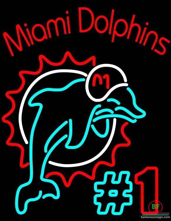 Custom Miami Dolphins Neon Sign NFL Teams Neon Light