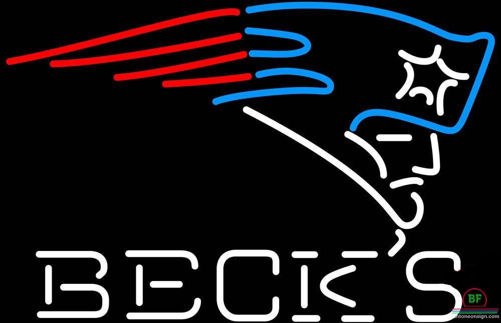 Custom Becks New England Patriots Neon Sign NFL Teams Neon Light