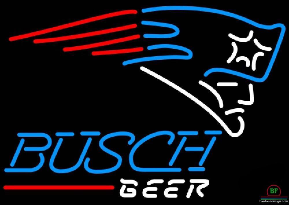 Custom Busch Beer New England Patriots Neon Sign NFL Teams Neon Light