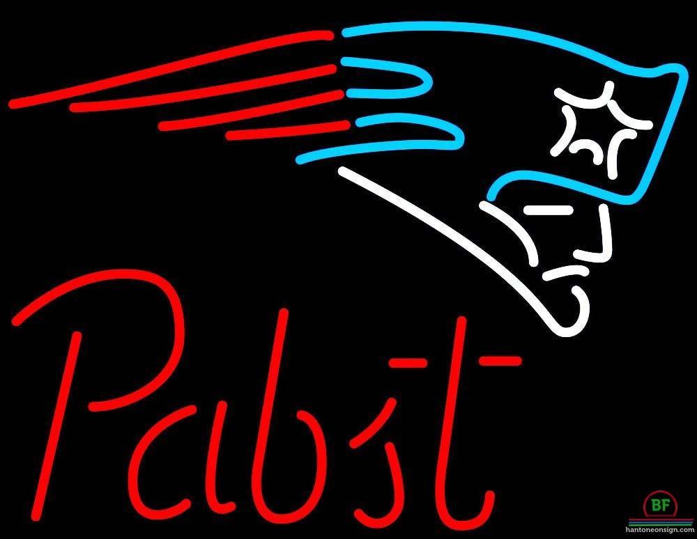 Custom Pabst Blue Ribbon New England Patriots Neon Sign NFL Teams Neon Light