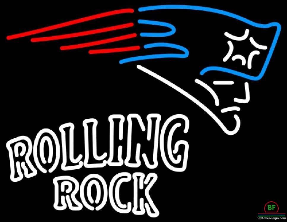 Custom Rolling Rock New England Patriots Neon Sign NFL Teams Neon Light