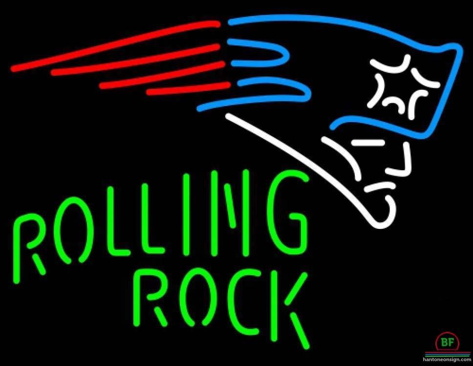Custom Rolling Rock New England Patriots Neon Sign NFL Teams Neon Light