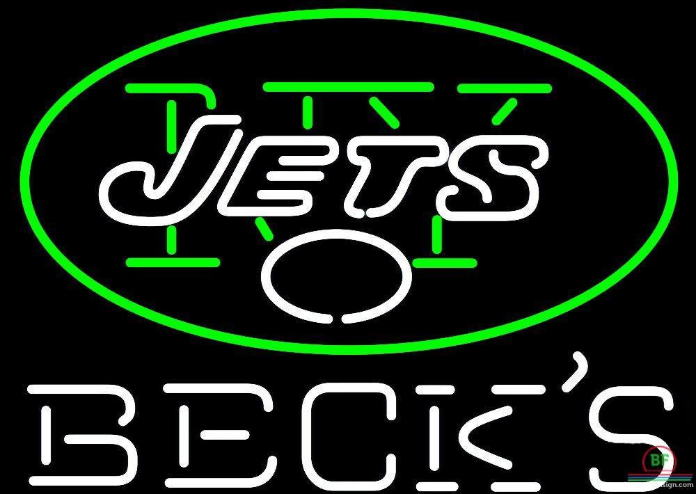 Custom Becks New York Jets Neon Sign NFL Teams Neon Light