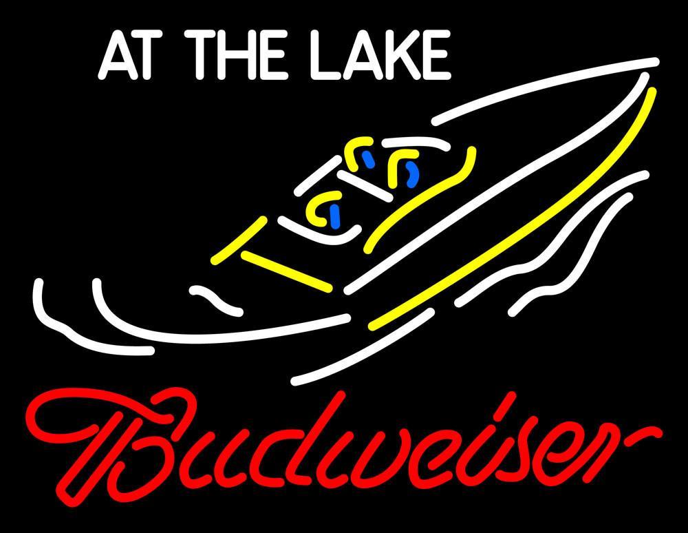 Custom Budweiser At The Lake Neon Sign