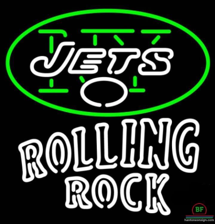 Custom Rolling Rock New York Jets Neon Sign NFL Teams Neon Light