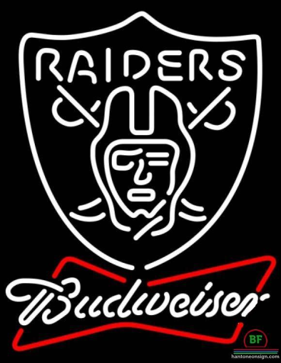 Custom Budweiser Oakland Raiders Neon Sign NFL Teams Neon Light
