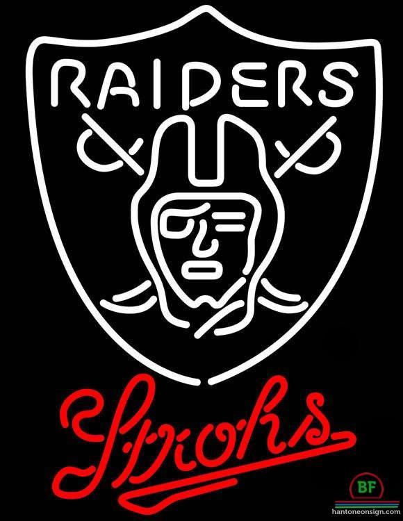 Custom Strohs Oakland Raiders Neon Sign NFL Teams Neon Light