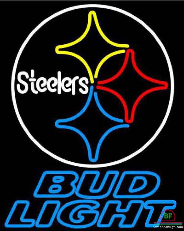 Custom Bud Light Pittsburgh Steelers Neon Sign NFL Teams Neon Light