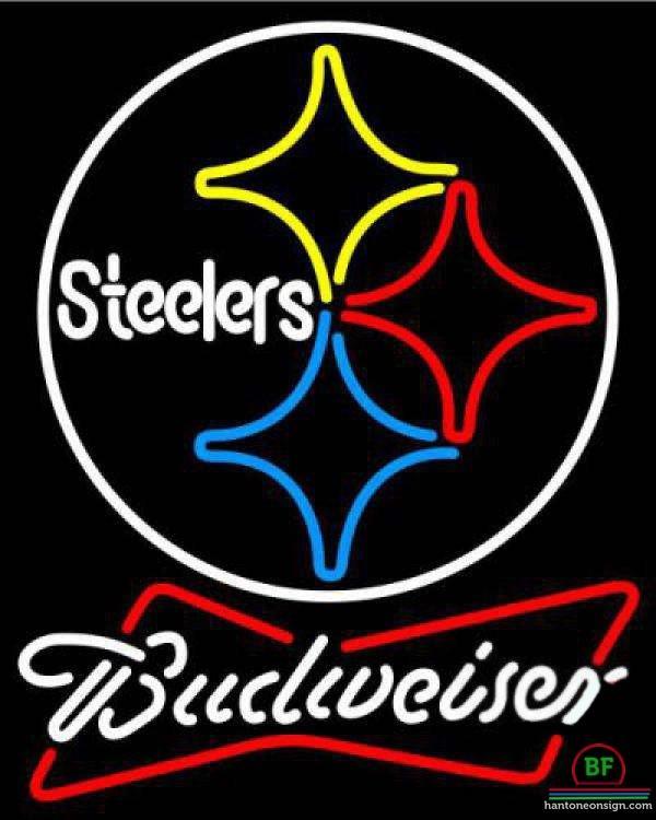 Custom Budweiser Pittsburgh Steelers Neon Sign NFL Teams Neon Light
