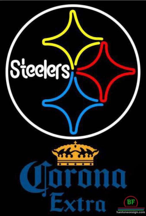 Custom Corona Extra Pittsburgh Steelers Neon Sign NFL Teams Neon Light